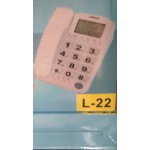 Telefon fix cu fir si display LCD cu butoane transparente (L-22) - www.lutek.ro